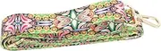 BESPORTBLE Banjo Belt Golden Hook Adjustable Banjo Strap Floral Pattern Lightweight for String Instruments