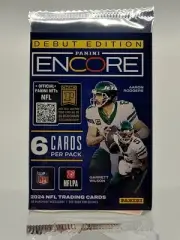 2024 ENCORE PINNACLE HOBBY PACK SEALED ONE (1) SINGLE FOOTBALL CARDS NFL jayden