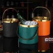 304 2L/3L Stainless Steel Ice Bucket Portable Double Wall Insulated with Lid