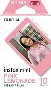 [instax] Fujifilm Mini Film, Pink Lemonade 10 Pack