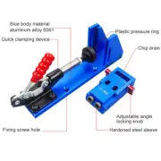 Mini Pocket Hole Jig Kit Woodworking Joint Tool Drill Bit Set Puncher New