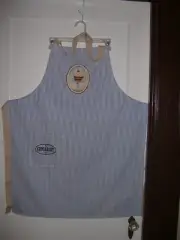 Cupcake Apron Adult Kitchen Blue White Cooking Apron Crafts Apron Gardening