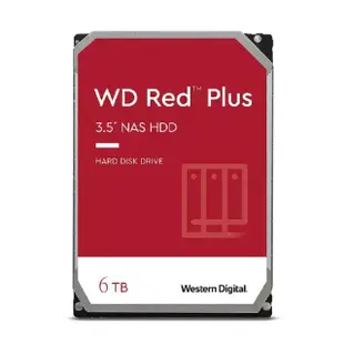 【WD 威騰】紅標 Plus 6TB 3.5吋 5400轉 256MB NAS 內接硬碟(WD60EFPX)