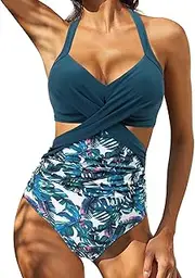 Rvidbe Women's High Waisted Swimsuit 2 Piece Bathing Suits Bikini Swimsuit Women Sexy