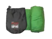 Folio Polyblend Double Sleep Sack & Sleeping Bag Liners for Traveling Green