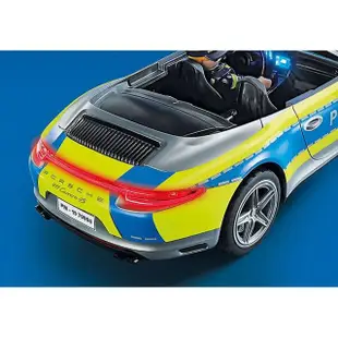 【playmobil 摩比】積木 保時捷 911Carrera 4S警察(摩比人)