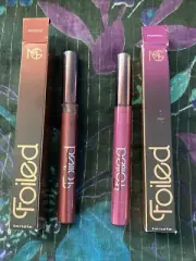 LOT OF 2 Makeup Geek Foiled Lip Gloss ACOUSTIC/DRUMROLL .27 Ea