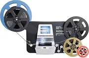 Super 8/8mm Film Scanner, Frame by Frame Scan to Convert 3 inch and 5 inch 8mm Super 8 Film reels into 1080P Digital Videos,Pro Film Digitizer Machine with 2.4" LCD,with 32 GB SD Card