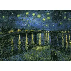 P2 - K25-008 名畫系列-隆河的星夜（梵谷 VAN GOGH）520片夜光拼圖