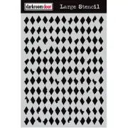 Darkroom Door Large Stencil: DIAMONDS - Mixed Media Art Journaling Card Making