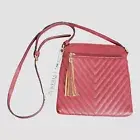 NWT Malibu Skye Vegan Leather Purse Crossbody Burgundy