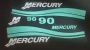 Mercury Outboard Engine Decals stickers Marine Vinyl set color is seafoam 90 HP