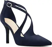 [Minshluu] Womens High Heels Pointed Toe Pumps Crossed Strap D'Orsay Zip up Stilettos Party Dress Shoes