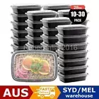 10-30PCS Meal Prep Food Containers Microwave Safe Lunch Storage Boxes + Lids AU