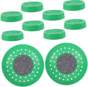 COMPUKAS 10Pcs Durable Plastic Pigeon Nesting Bowls for Breeding Comfortable Touch Hatching Nest for Quail Cages and Bird Care Pigeon Accessory