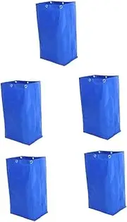 ULTECHNOVO Cleaning Car Garbage Bag Shopping Cart Utility Cart Side Bags Side Bag for Carts Cleaning Bag with Detachable Tey Accessory Bag Utility Carts Housekeeping Bag Cloth Blue