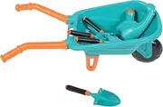 1Set Gardening Tool Portable Trolley Plaything Green Outdoor Gardening Tools for Lightweight Plastic for Flower Vegetable Planting