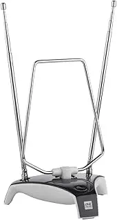 One For All DVB-T/DVB-T2 Indoor/Indoor Antenna - HD/HDTV TV TV Antenna - 0-5 km Range - 1.5 Metre Coaxial Cable - UHF/VHF - Silver - SV9305