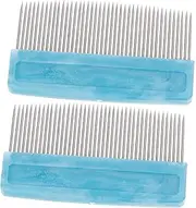 ibasenice Bass Violin Bow Hair Comb Bow Combs Metal Plastic Combing Tool for Violin Supplies