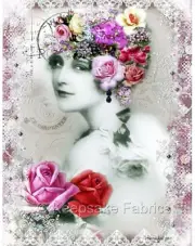 Whimsy Dust Victorian Lady Quilt Block Multi Szs FrEE ShiP WoRld Wide (W10