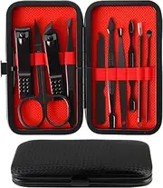 Manicure Set Pedicure Kit Nail Clippers, 2025 Professional Grooming Kit, Stainless Steel Nail Tools 10 In 1 with Luxurious Travel Case Professional Tweezers & Nail File Kit Nail Tools for Men Women