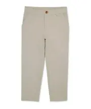 Wonder Nation Boys Beige School Uniform Flat Front Pants Size 4 Slim New
