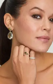 [Jamie Wolf] 18K Yellow Gold Tourmaline Diamond Ring