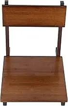 Tatami Chair, Back Support Smoothly Polished Phyllostachys Pubescens Japanese Legless Chair for Balcony for Bedroom for Young People(Walnut)