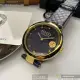 VERSUS VERSACE凡賽斯精品錶,編號：VV00294,36mm圓形寶藍精鋼錶殼黑色錶盤真皮皮革寶藍錶帶