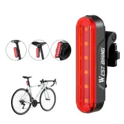 WEST BIKING Smart Brake Sensor Bike Taillight 450mAh Battery 3 Light Modes Type-C Rechargeable Waterproof Wear-resistant