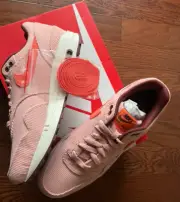 DS Size 8- Nike Air Max 1 Premium Low Coral Stardust Corduroy