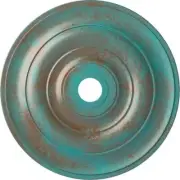Ekena Millwork Jefferson Ceiling Medallion 26-1/2" Urethane Copper Green Patina