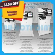 HP LaserJet Enterprise MFP M635fht 4in1 B&W MFP Laser Printer 65PPM (RRP$6325)
