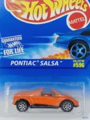 Hot Wheels Pontiac Salsa #596 ** VINTAGE 1995 ** 7SP WHEELS ** ORANGE **