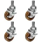 GSW 4" High-Temperature Oven Rack Swivel Brake Square Stem Casters (KS5114HTx4)