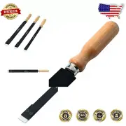Versatile 300 mm Flat Scraper with Replaceable Carbide Blades - Black/Beige