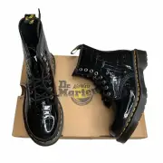 Dr. Martens 1460 Faux-Croc Embossed Black Combat Boot Size 5