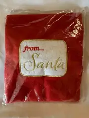 Velvet Christmas Sack Gift Bag With Drawstrings. Medium Size. New