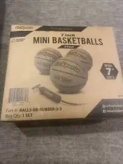 HAGAVALA Kids Basketballs 3 Balls with Pump,Mini Basketball 5.5 inch.