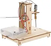 Kisangel 1 Set DIY Mini Desktop Drill Press Kit for Precise Woodworking Projects Compact Benchtop Drilling Machine Effortless Operation with Lever Principle Design for Crafts and Education