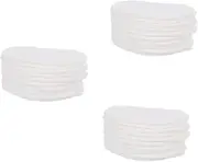 Baluue 3sets Cotton Rounds Makeup Pads Gentle Facial Cleansing Wipes Reusable Makeup Remover Travel Size 100 Count Pack 10pcs*3