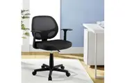 Artiss Mesh Office Chair Computer Gaming Desk Chairs Work Study Mid Back Black