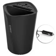 Orico UCH-C3 Black Car 3 USB Port Charger Slot Storage Cup for iPhone Samsung