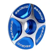 2PC Road MTB Bike Bicycle CNC Stem Cap Headset Top Cap Cover blue