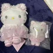 Sanrio Hello Kitty Plush Mascot Keychain White Cat Ballerina Design Series
