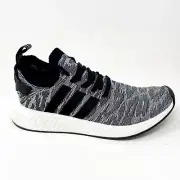 Adidas NMD R2 PK Primeknit Black White Future Harvest Mens Sneakers BY9409