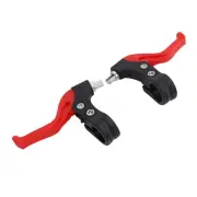 (Red)1 Pair Kids Bicycle Brake Handle Replacement Nylon Left And Right Hand EC