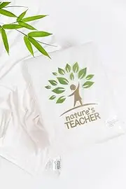 Nature's Teacher Waterproof Sleeping Bag Liner for Incontinence, Kids & Adolescents. Protects Bedding, Lightweight, Cool, Discreet, White