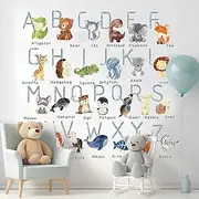 ABC Wall Stickers, Alphabet Wall Decals, Animal Alphabet Wall Decals, Classroom Wall Decals, ABC Wall Decals, Wall Stickers for Kids ABC Letters, ABC Decal for Kids Room