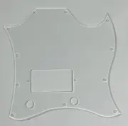 Guitar Pickguard For Gibson SG Standard Single Humbucker,1 Ply Clear Transparent